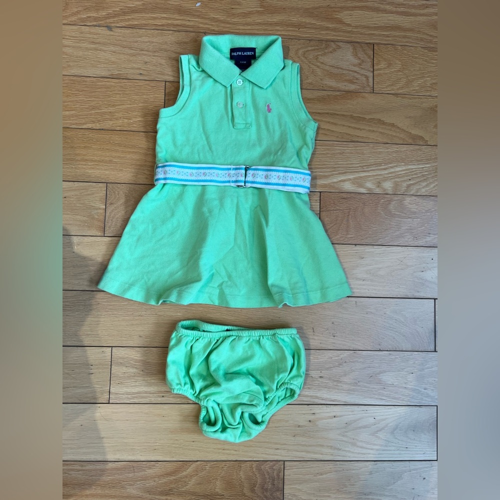 Ralph Lauren Polo Summer Dress with Bloomers Size 18m